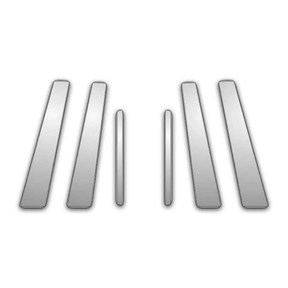 6Pc Chrome Pillar Post Covers for 2010-2014 Honda Insight - P3532