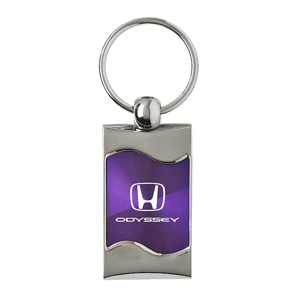 Purple Rectangular Wave Keychain - Officially Licensed for Honda Odyssey