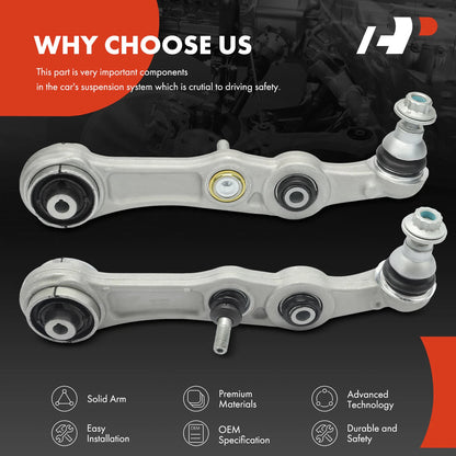 2X Front Lower Rearward Control Arm with Ball Joint for Mercedes-Benz