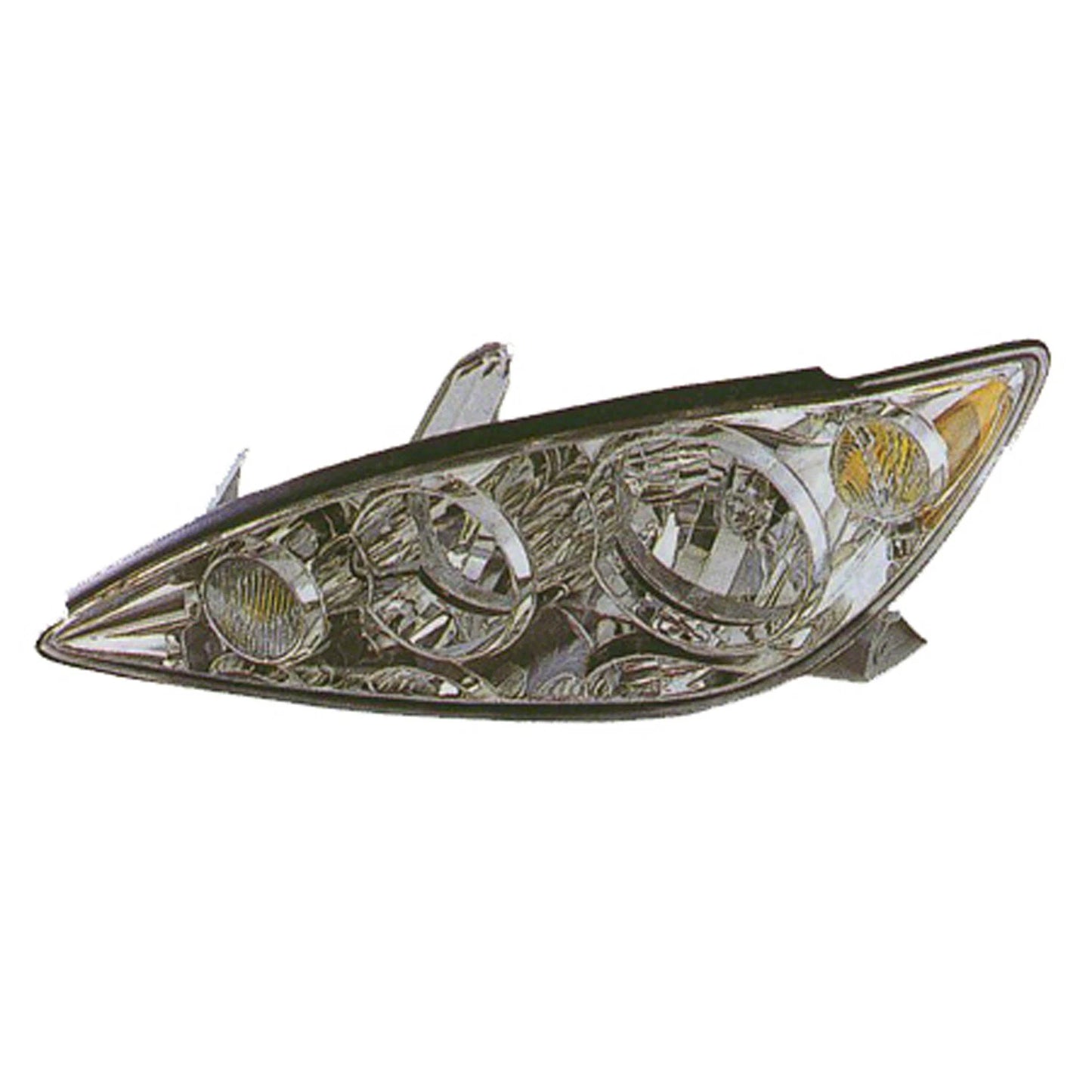 Replacement Chrome Passenger Side Head Light Assembly For 2005-2006 Toyota Camry