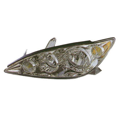 Replacement Chrome Passenger Side Head Light Assembly For 2005-2006 Toyota Camry