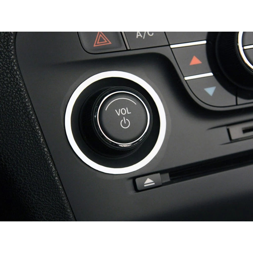 Dash Trim Rings for Polished Stainless with Volume Tuner for Dodge Charger (2011–2013)