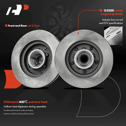 2Pcs Front Disc Brake Rotors for Chevy S10 Blazer GMC Jimmy (RWD)