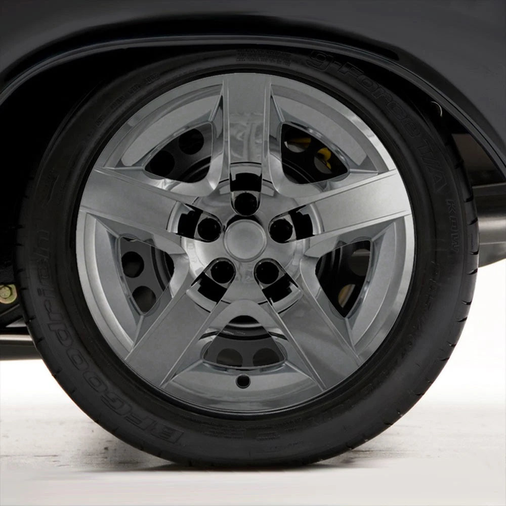 17" Chrome Set of 4 Wheel Covers Full Rim Hub Caps fit R17 Tire & Steel Wheels