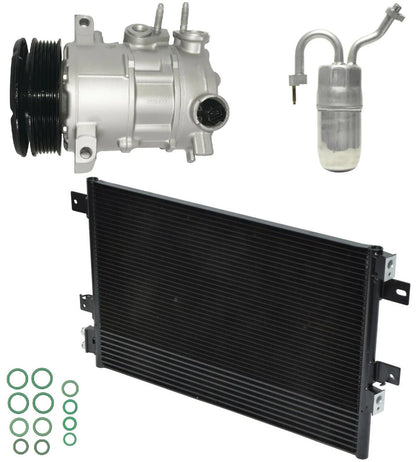 AC Compressor Kit With Condenser Replacement for Dodge Avenger 2.0L (2008)