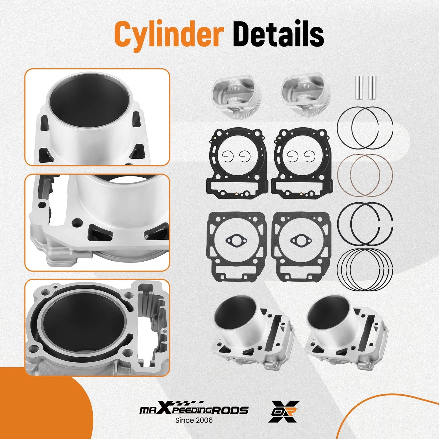 Cylinder Piston Gasket for Can-Am Commander Outlander Maverick 800 (2011–2024)