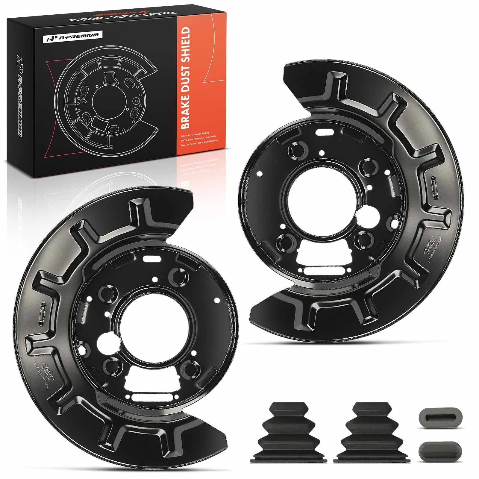 2X Rear Brake Dust Shield for Chevy Silverado GMC Sierra 2500 3500 HD (2001–2023)