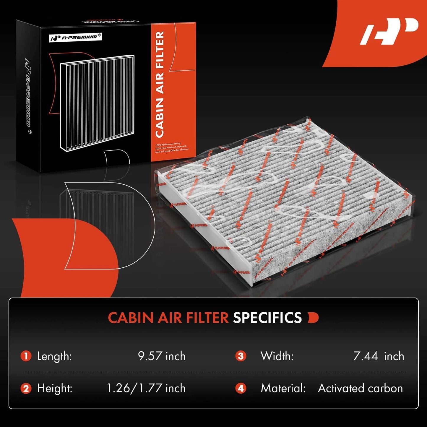 Activated Carbon Cabin Air Filter for Mercedes-Benz C400 E450 (2015–2019)