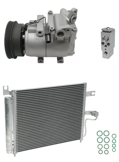 AC Compressor Kit With Condenser for Hyundai Accent 1.5L (2002–2005)