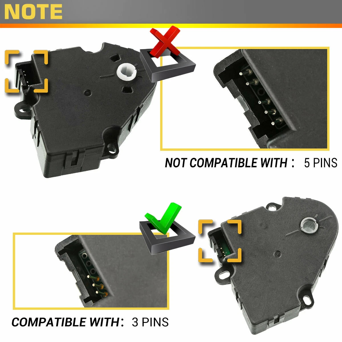 Air Door Actuator for Chevy Silverado 1500 (1999–2006) GMC 3500 (2001–2006)