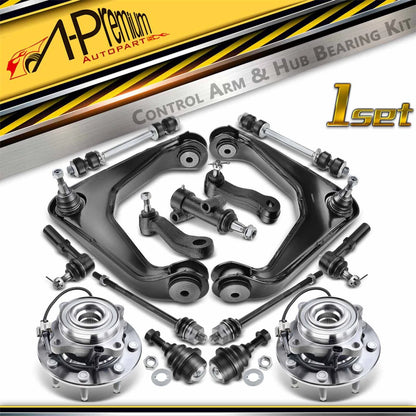 15x Front Control Arm & Hub Bearing Kit for Chevrolet Silverado (2007–2019)