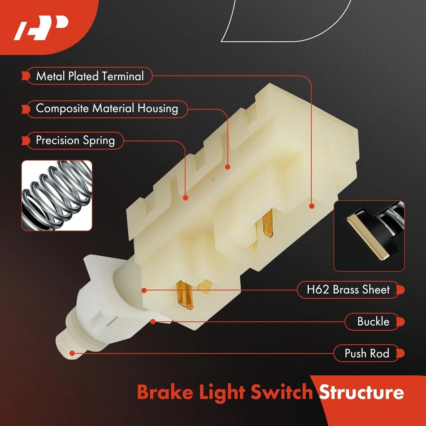 Brake Light Switch for Buick Regal, Chevy Monte Carlo, Pontiac