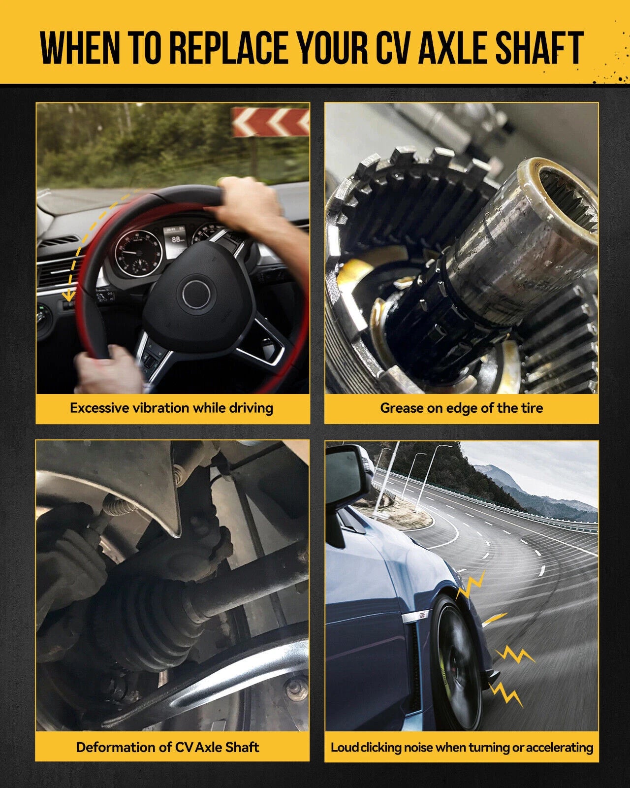 Front Driver CV Axle Assembly for Chrysler Pacifica (2007–2008)