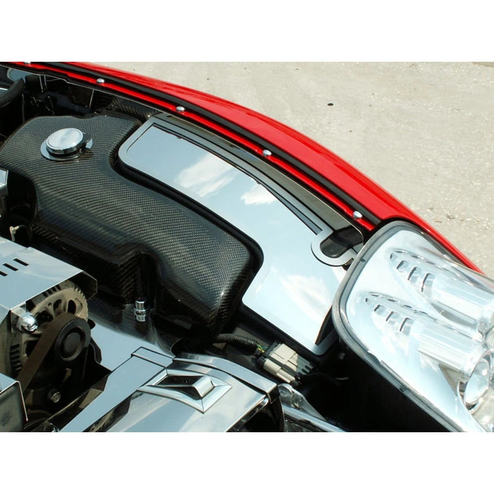 Polished Stainless Steel Inner Fender Cover Extensions for 97-04 Chevy Corvette