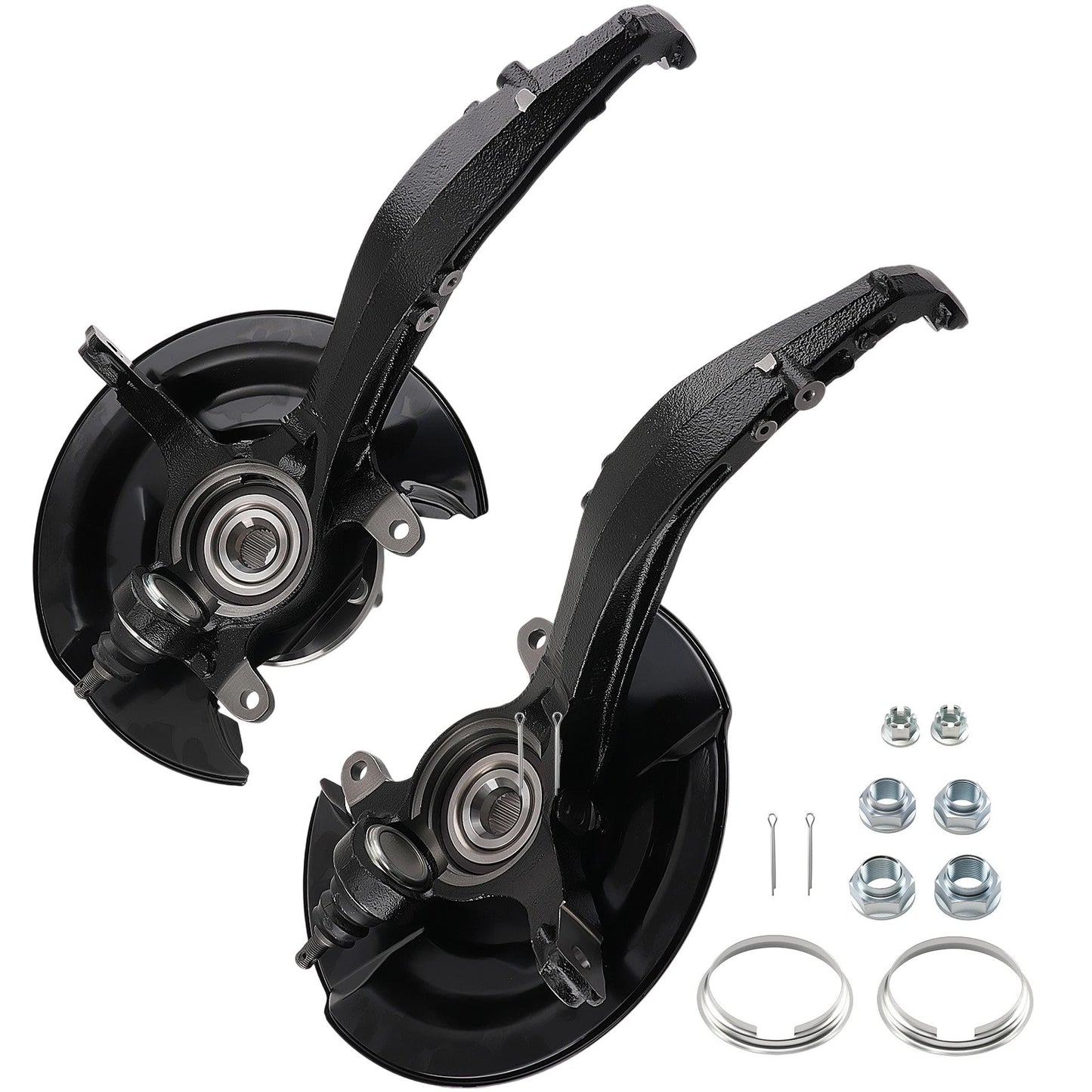 Front Wheel Bearing Hub w/ Knuckle Pair for Honda Accord 2003–2007 2.4L