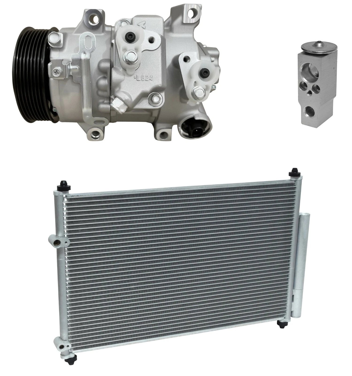 AC Compressor Kit with Condenser for Toyota Matrix 2.4L (2010–2011)