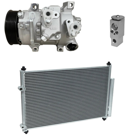 AC Compressor Kit with Condenser for Toyota Matrix 2.4L (2010–2011)