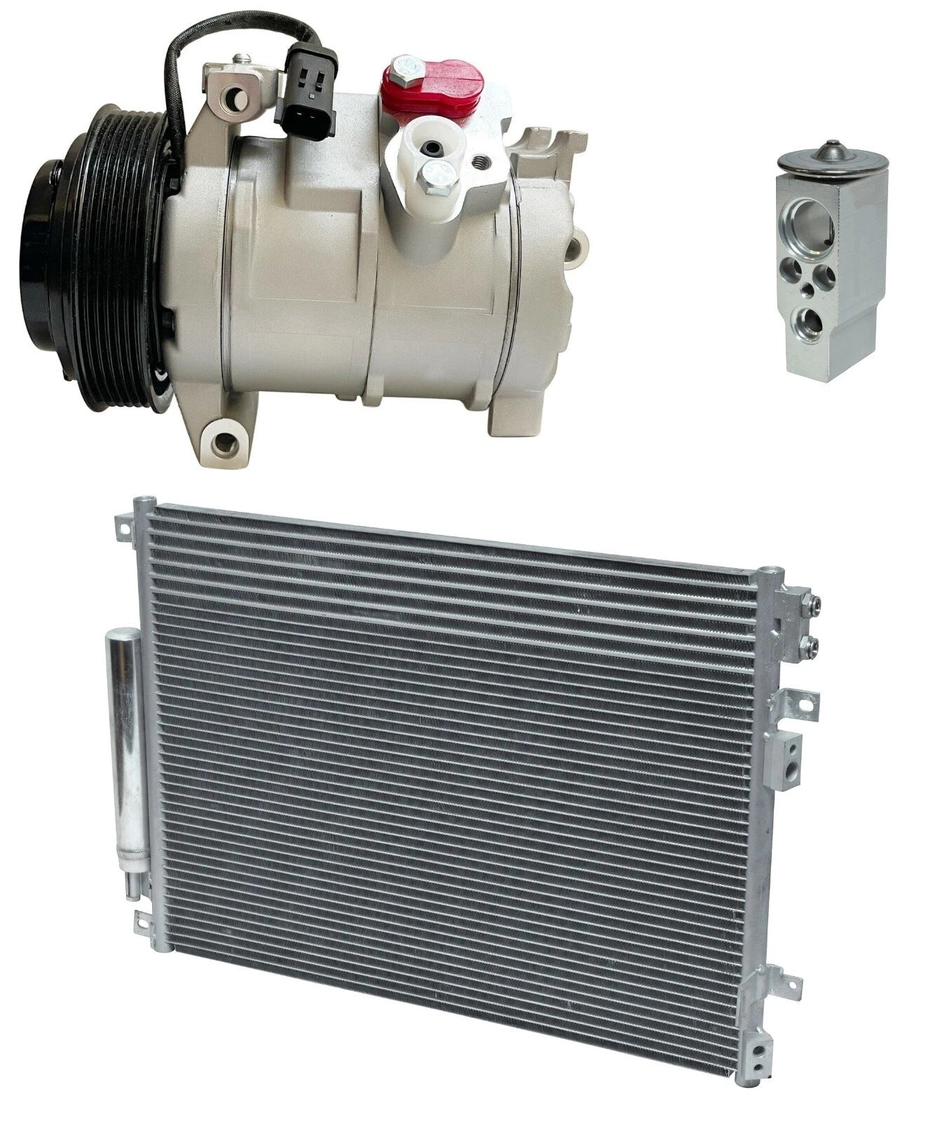 AC Compressor Kit with Condenser for Chrysler 300 3.5L (2010–2014)