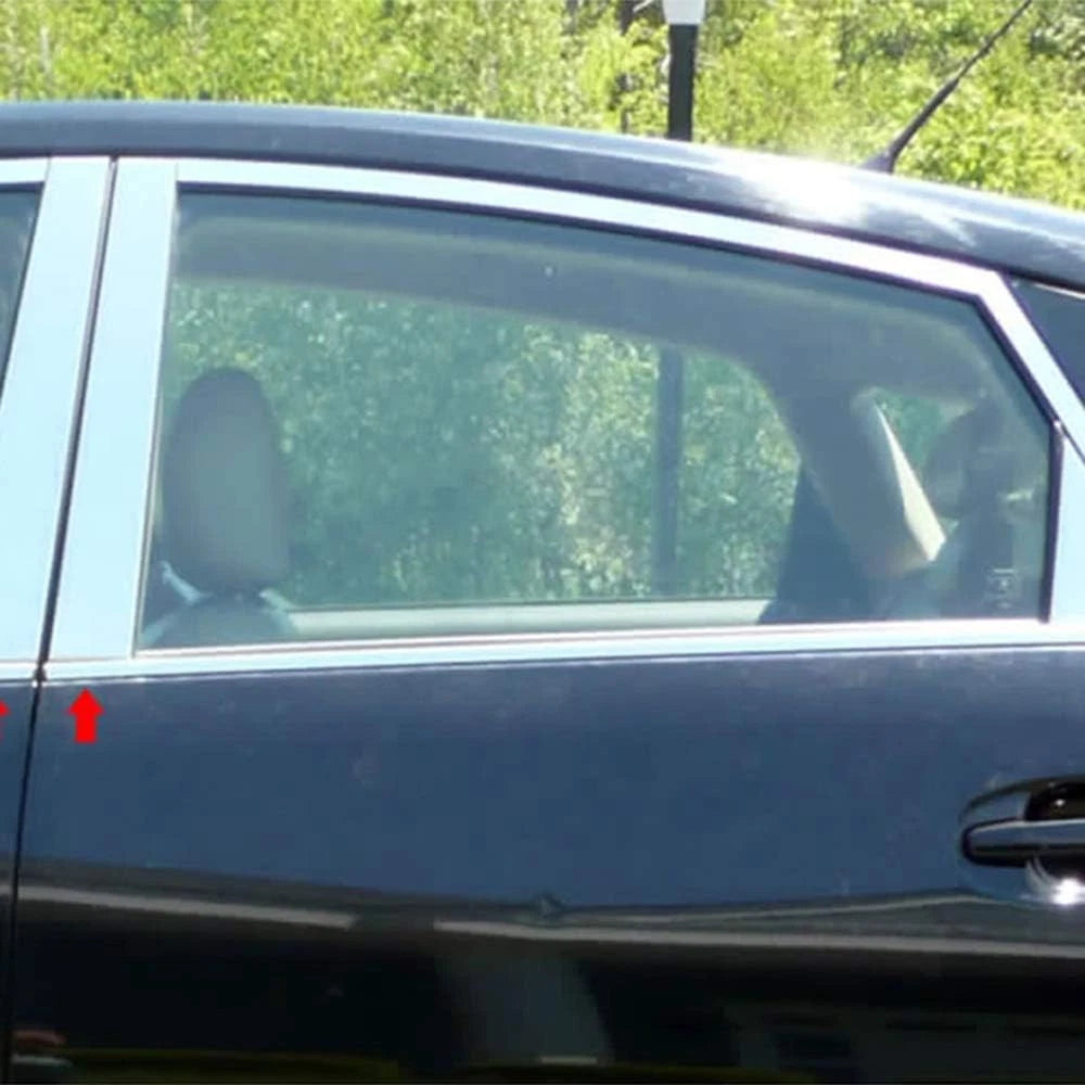 Luxury Chrome Pillar Post Trim Kit (6pc) for Toyota Prius (2004–2009)