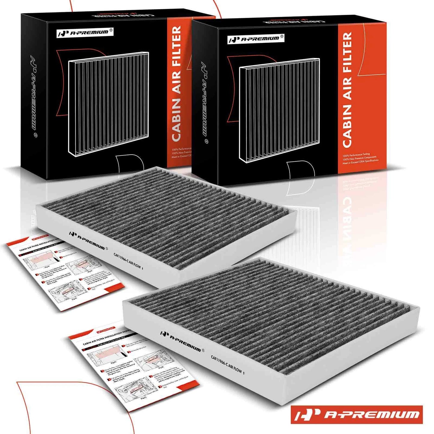 2X Activated Carbon Cabin Air Filter for Chevrolet Tahoe Cadillac ATS (2015–2020)