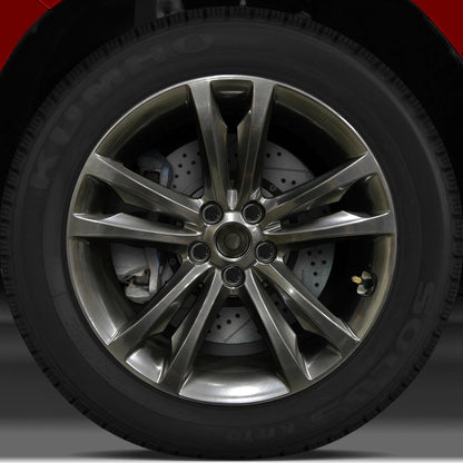 19x8 Factory Wheel (Hyper Bright Smoked Silver FF) for 2009-2012 Hyundai Genesis