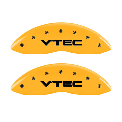 Caliper Covers Set Front and Rear Yellow for Acura MDX (2007–2013)