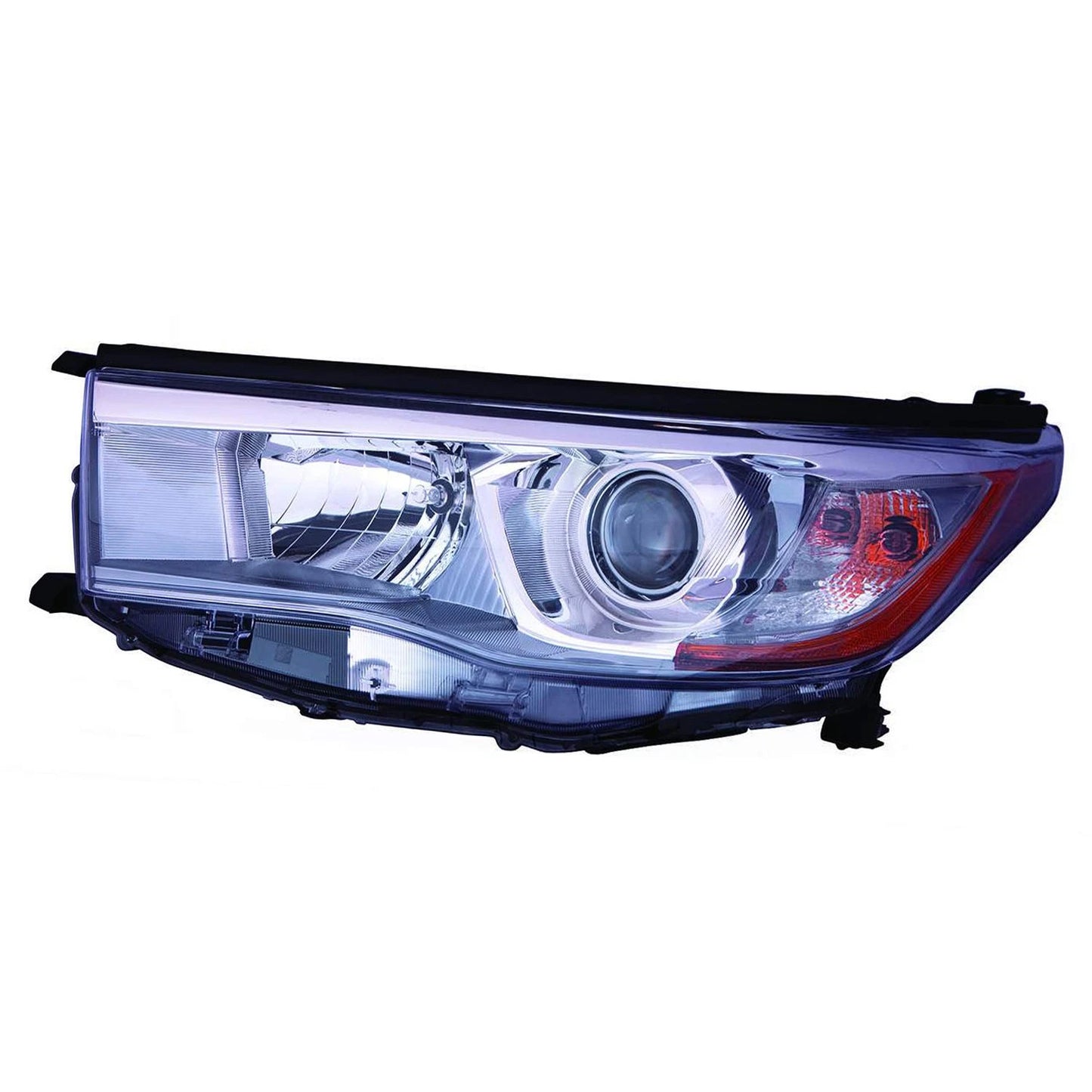 Head Light Assembly Driver Side Replacement Smoked Chrome for Nissan Altima (2013–2018)