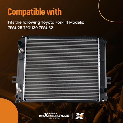 19.68 Inch Radiator for Toyota Forklift 7FGU25/7FGU30 (2001–2001)