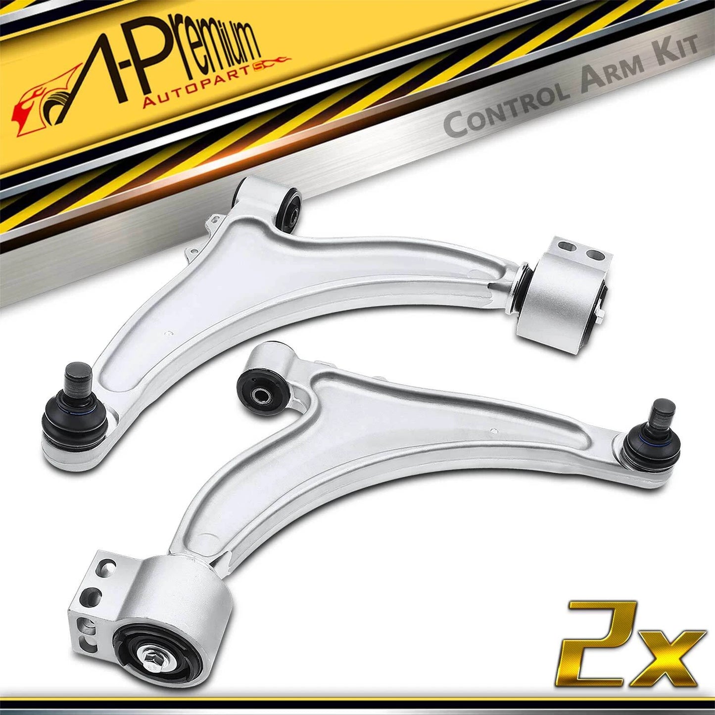 2X Front Lower Control Arm with Ball Joint for Chevy Malibu (2013–2015)