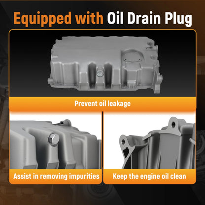Engine Oil Pan for Volkswagen Jetta Golf 2.0L (2009–2014)