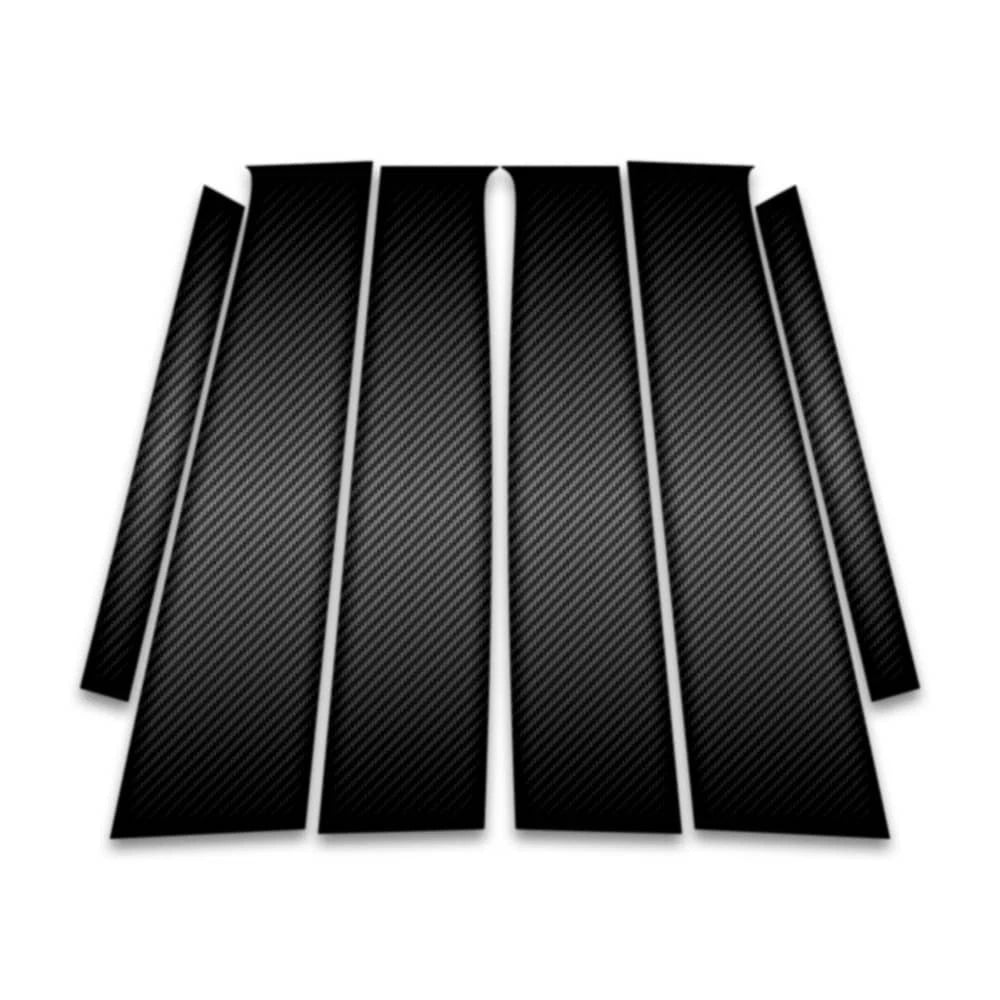 6pc Carbon Fiber Pillar Post Covers for 2008-2012 Chevrolet Malibu
