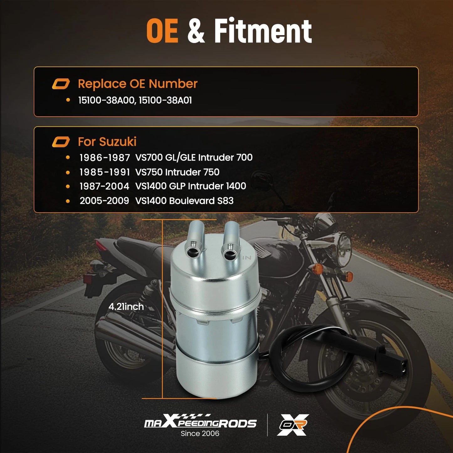 Fuel Pump for Suzuki VS1400 Intruder Boulevard S83 (1987–2009)