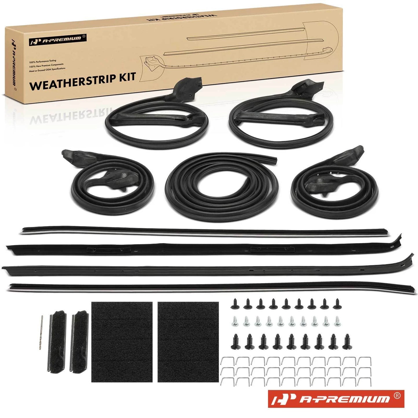 9x Weatherstrip Seal for Chevrolet Camaro