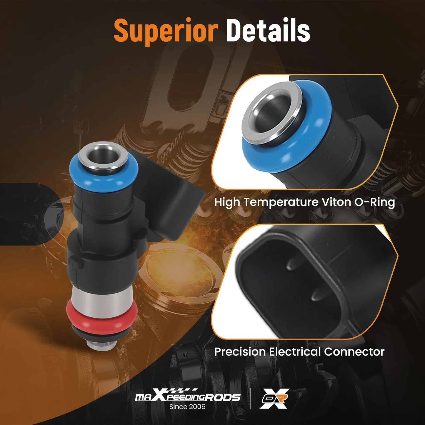 Fuel Injector Set for Ford Edge 3.5L 3.7L (2011–2017)