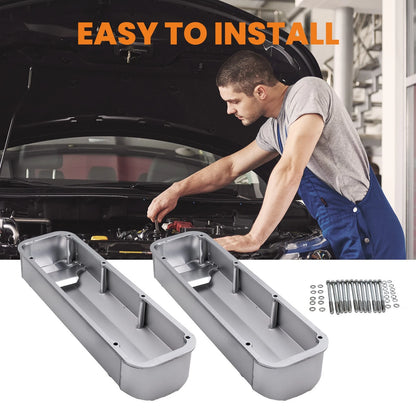 Fabricated Aluminum Tall Valve Covers for Ford Big Block V8 (429-460)