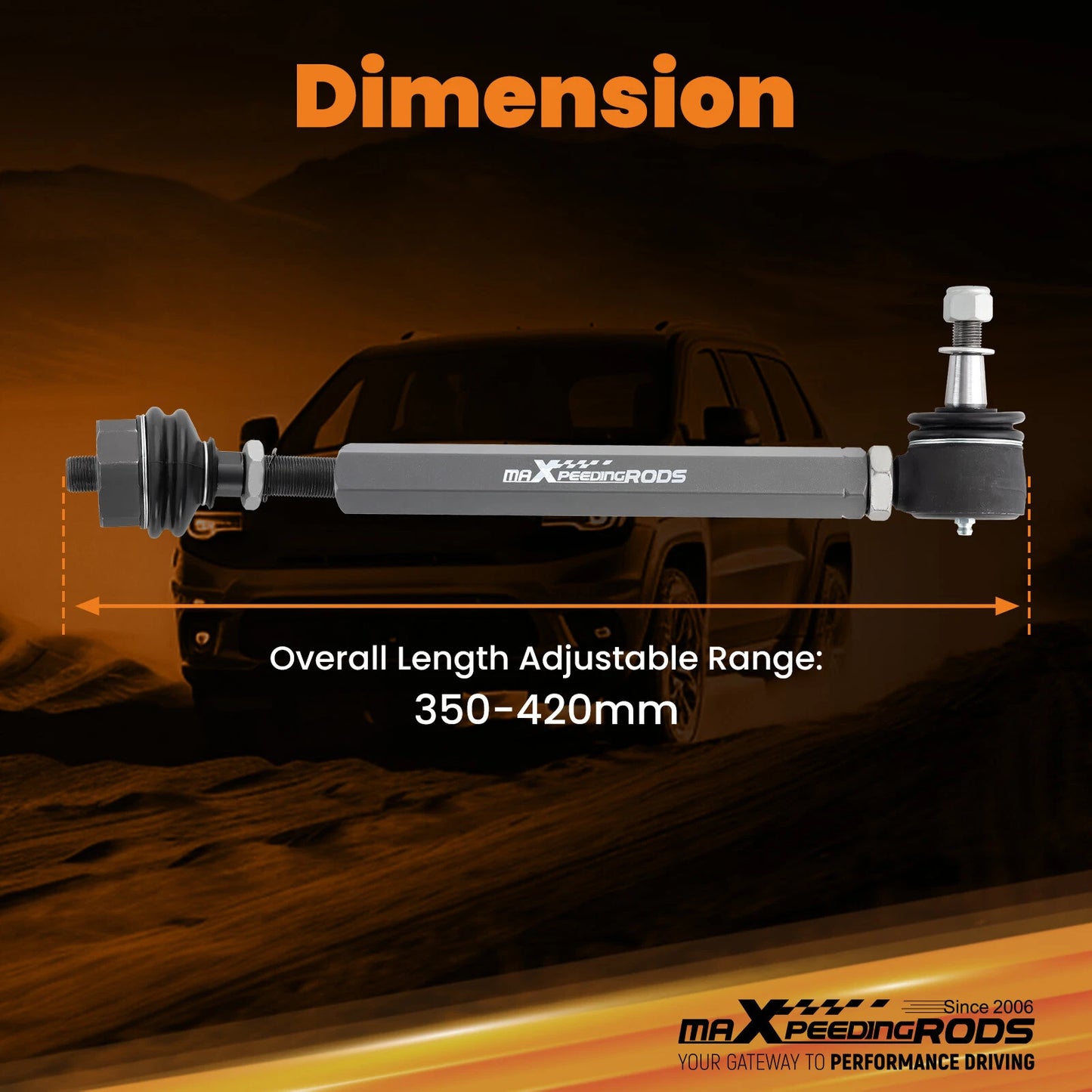Heavy Duty Tie Rods for Chevrolet Silverado 2500HD/3500HD 2001–2010