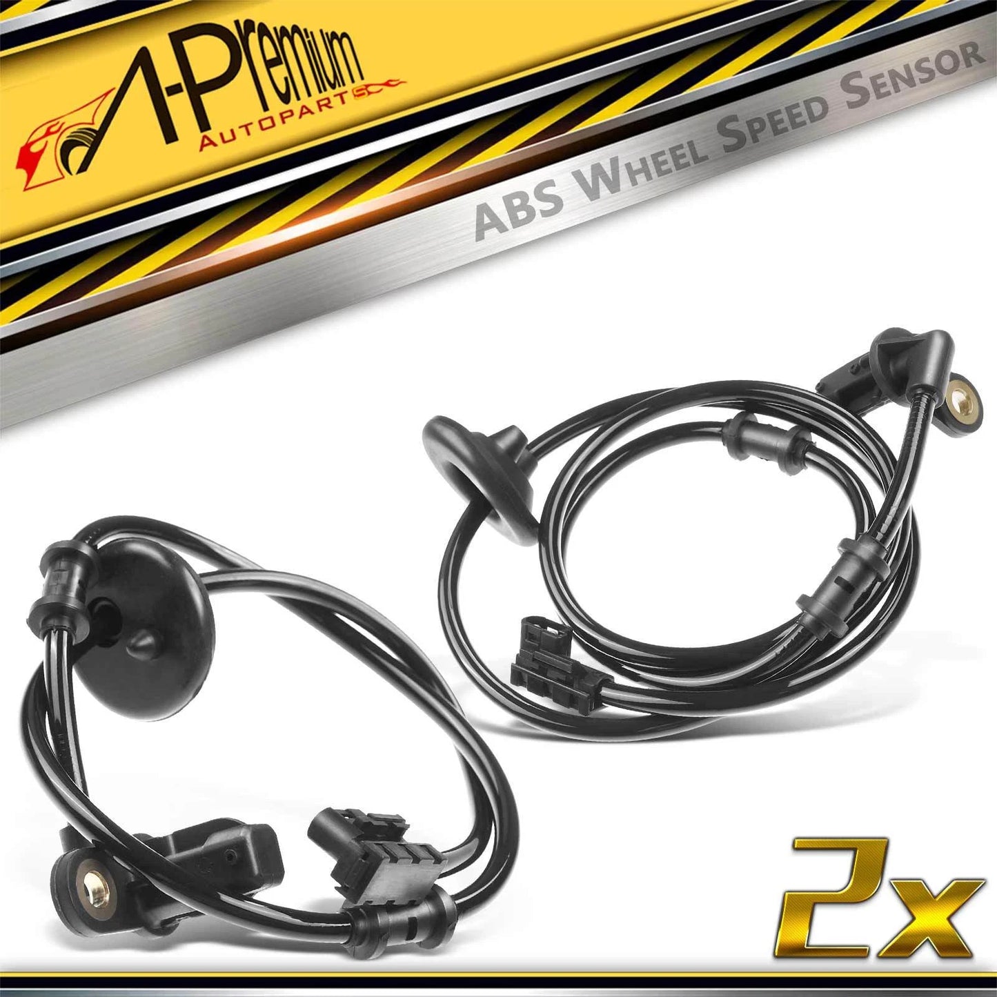 2X Rear ABS Wheel Speed Sensor for Mercedes-Benz C230 (2000)