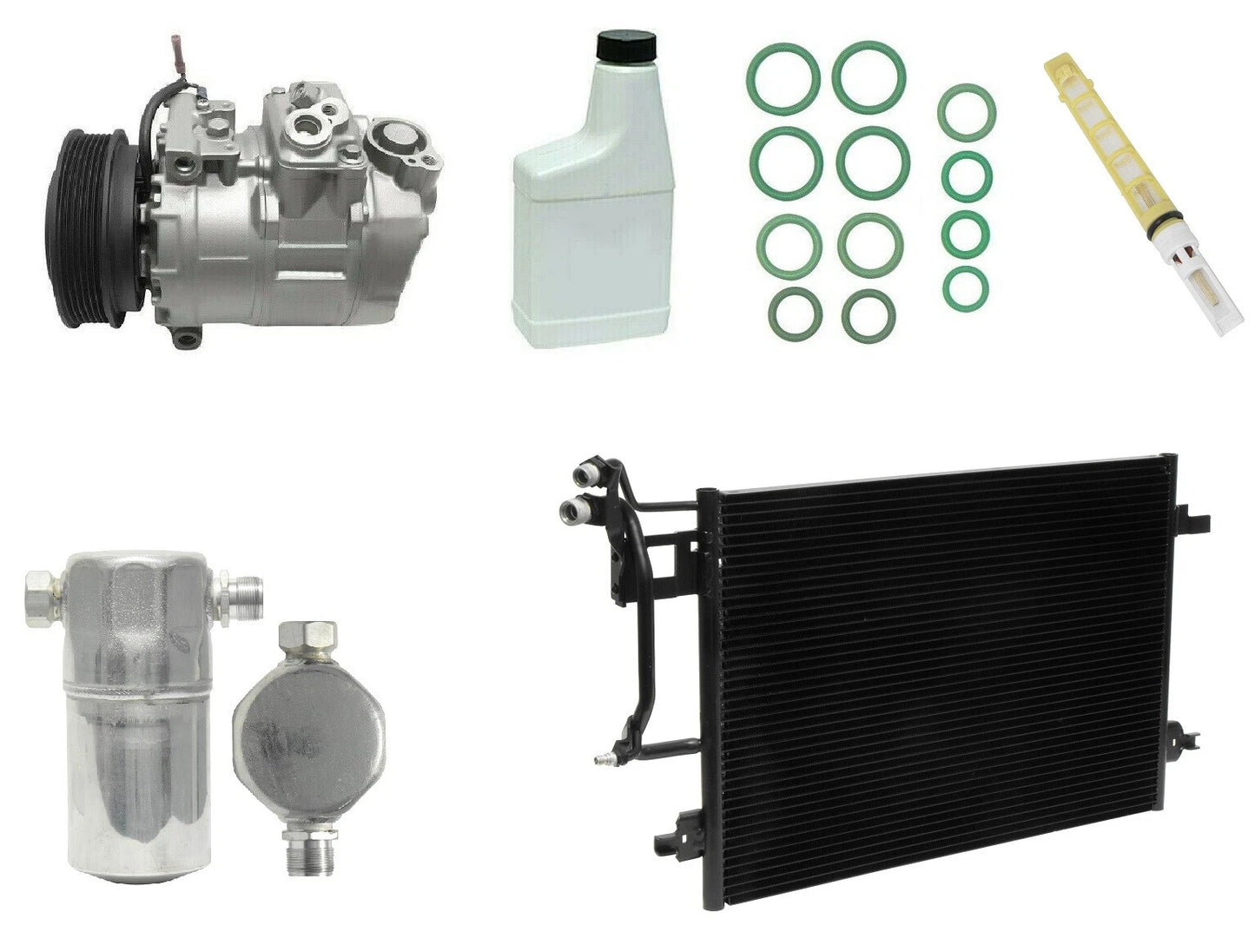 AC Compressor Kit Replacement With Condenser for Kia K900 (2016–2018)