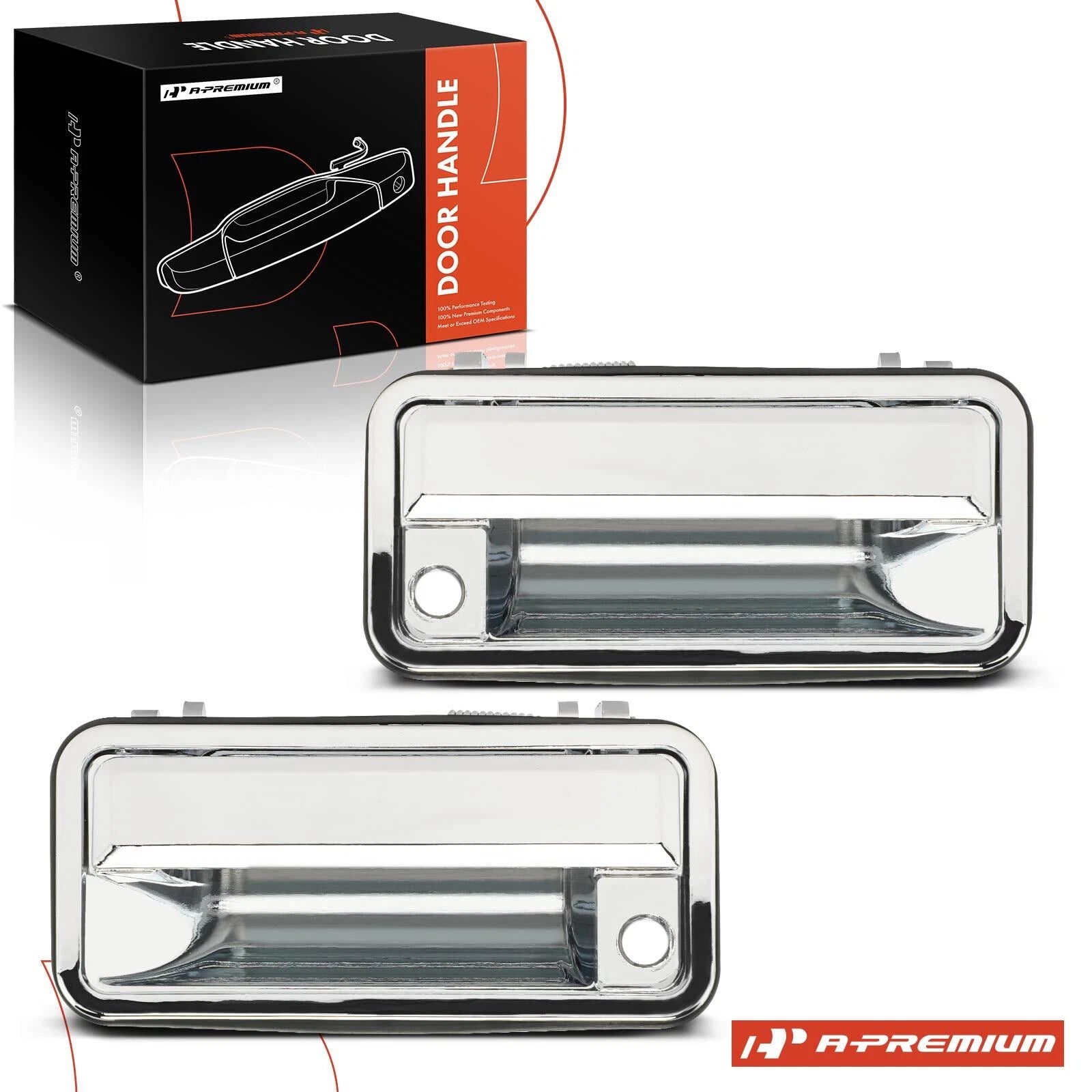 2X Front Chrome Exterior Door Handle for Chevrolet Tahoe (1995–2000)