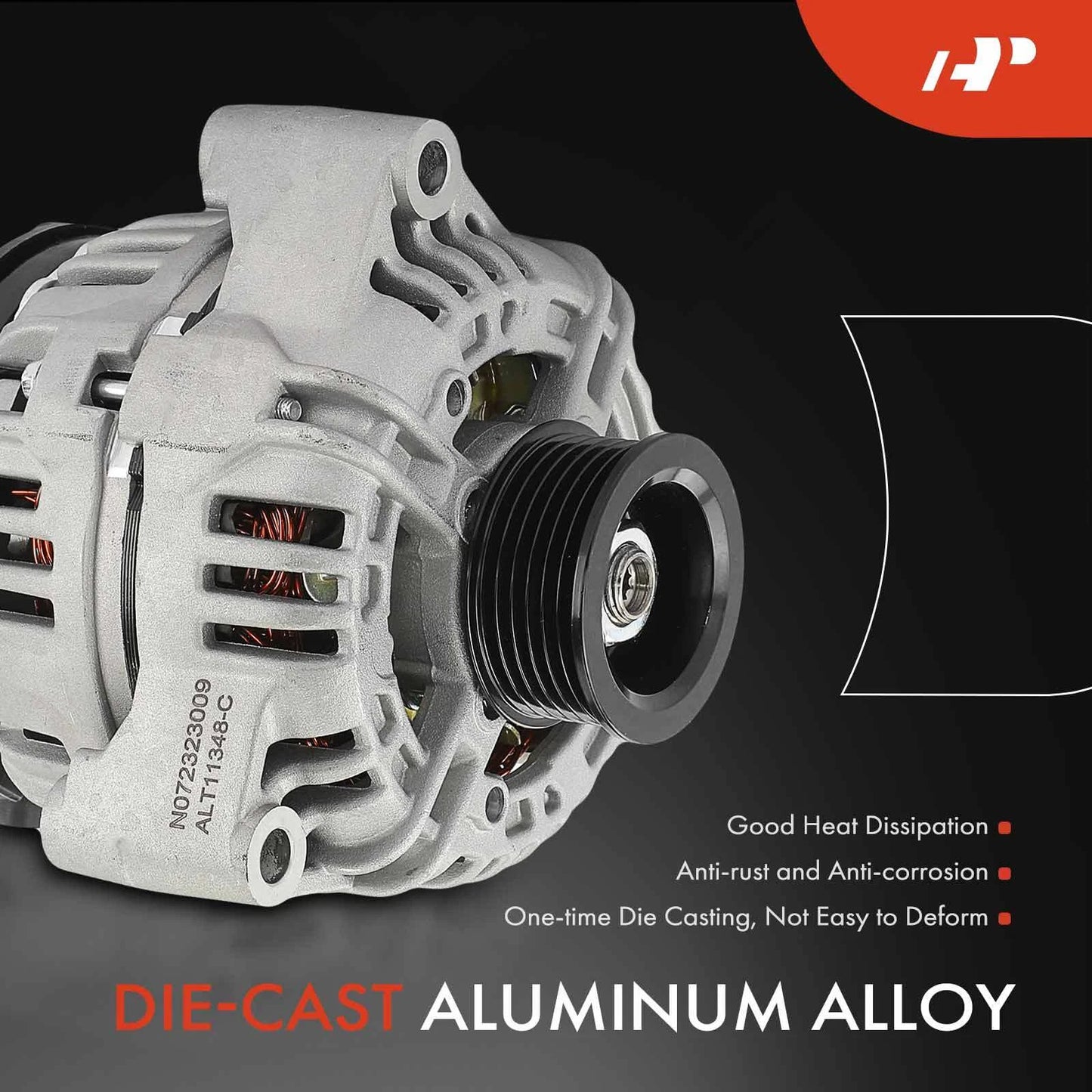 Alternator for Chevy Silverado 1500 HD GMC Sierra 3500 (2001–2007)