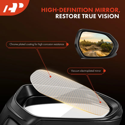 2X Power Folding Mirrors for Silverado 1500 Sierra 1500 (2007–2013)