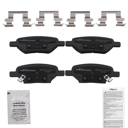4PCS Rear Ceramic Brake Pads for Pontiac G5 G6 Pursuit Saturn Aura Ion (2007–2010)