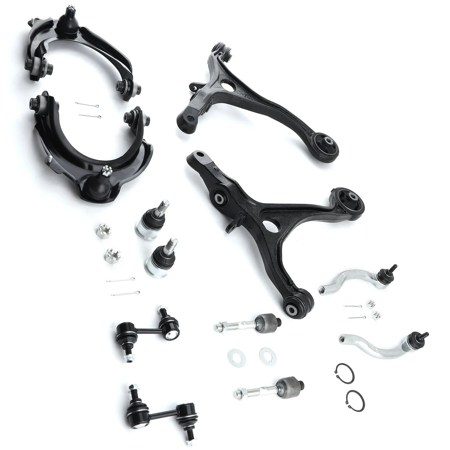 12x Front Suspension Control Arms and Tie Rod for Honda Accord TSX (2003–2007)