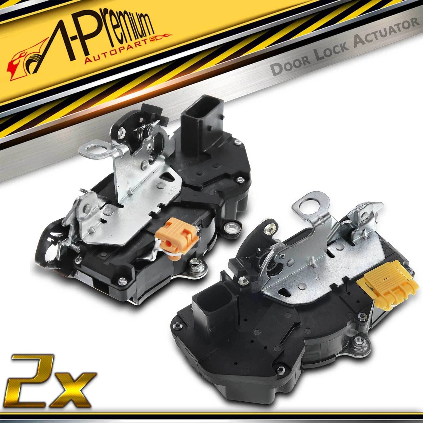 2X Front Door Lock Actuator for Chevy Silverado 1500 (2007–2009) GMC Yukon