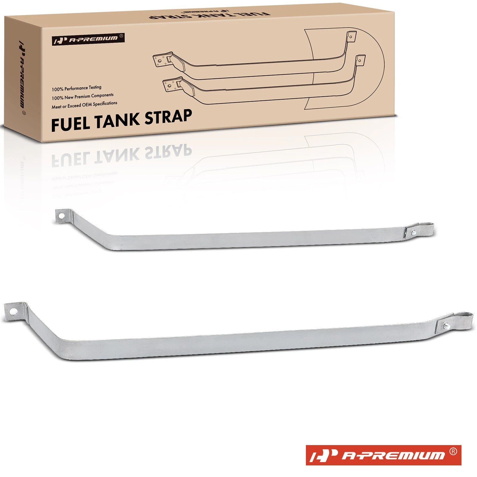 2X Steel Fuel Tank Straps for Buick Skyhawk (1982–1989) Skylark (1986–1991)