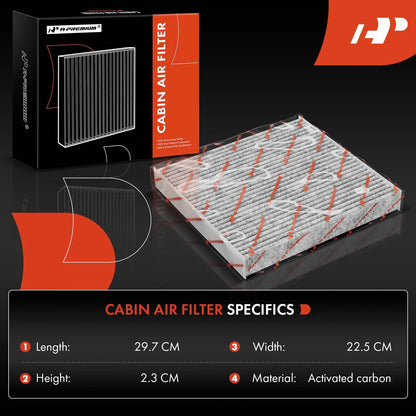 2 Engine & Cabin Air Filters for Cadillac DeVille (2000–2005)