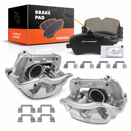 6x Front Disc Brake Caliper and Pads for Mercedes-Benz C280 C350 (2006–2007)