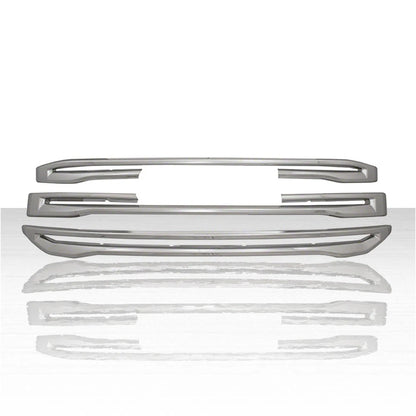 3pc Grille Overlay for 2017-2019 GMC Acadia SL/SLE - Chrome - XIEAG157