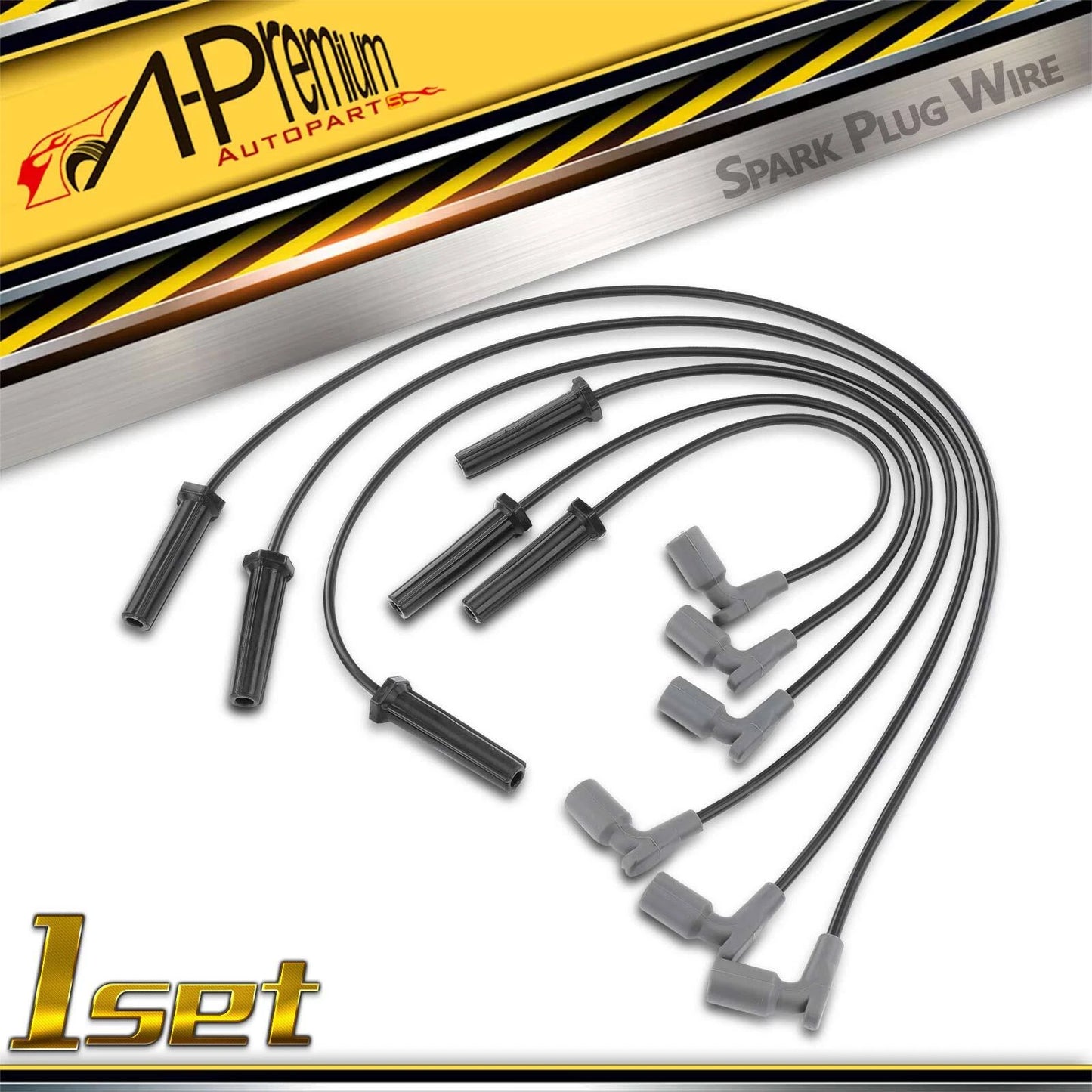 6X Spark Plug Wire Set for Chevrolet Impala Malibu (2006–2009)