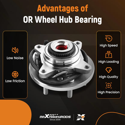 Front Wheel Bearing Hub Assembly for 2015–2017 Ford F-150 (6 Lug, w/ ABS)
